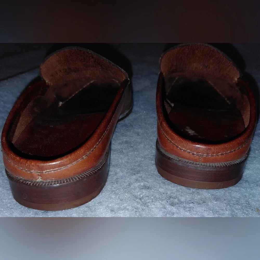 Cole Haan Brown Leather Slip-On Mules Women’s Size 5.5 - Picture 11 of 16